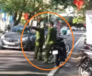 Hi Hữu: Chiến sĩ công an huyện đi vào đường ngược chiều do lâu ngày không lên thành phố