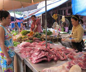 Giá thịt lợn đang giảm dần trước Tết Nguyên đán