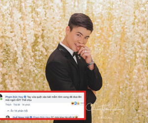 Khoe ảnh mặc vest chú rể đẹp trai ngời ngợi, Duy Mạnh đỏ mặt khi Đức Huy vào cà khịa: 'Tay vừa quệt mắm tôm phải đưa lên mũi ngửi'