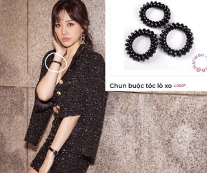 Diện nguyên cây Chanel sang chảnh, Hari Won khiến fan 'ngã ngửa' khi đeo vòng tay bằng chun buộc tóc 4.000 đồng