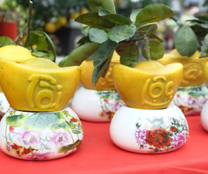 1,5 triệu đồng/thỏi vàng nổi chữ thư pháp 'Tài - Lộc' vừa chơi, vừa ăn Tết