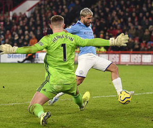 Sheffield United 0-1 Man City: Aguero ghi bàn muộn, Man City tạm rút ngắn điểm số với Liverpool