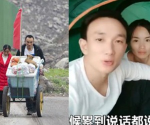 Đi bộ 2000km, ngủ dưới gầm cầu và chuồng bò trong 2 tháng để về quê ăn Tết, cặp vợ chồng 'bất cẩn' nổi tiếng với gần 200 nghìn người hâm mộ