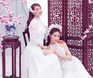 'Chị chị em em' Nhã Phương - Diễm My 9x đẹp xuất thần trong bộ ảnh đón xuân Canh Tý