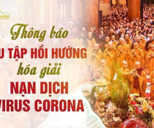 Bất ngờ xuất hiện thông báo chương trình tu tập hồi hướng hoá giải dịch cúm virus Corona của sư thầy Thích Trúc Thái Minh
