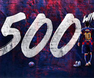 Messi cán mốc 500 trận thắng với Barca