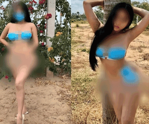 Hành động vô duyên nhưng lại ảo tưởng rằng mình hài hước: Dân tình đang sốt vó lên vì dịch, cô gái trẻ này còn lôi khẩu trang ra làm bikini