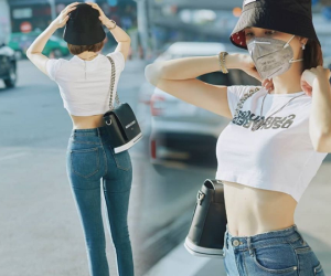 Ngọc Trinh đeo khẩu trang xuống phố khoe eo thon giữa đại dịch Corona