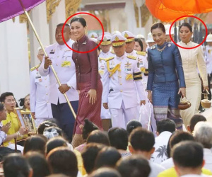 Hình ảnh Hoàng hậu Thái Lan mặc đẹp lấn át 2 con riêng của chồng khiến nhiều người chú ý