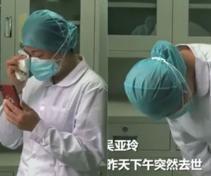 Biết tin mẹ mất, nữ y tá Vũ Hán khóc lạy 3 lần rồi quay lại làm việc
