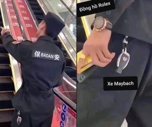 Xôn xao hình ảnh anh bảo vệ đeo Rolex, dùng xe Maybach: Chủ tịch cosplay để thử lòng ai đây à?