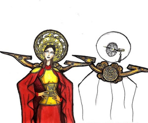 Miss International Queen 2020: Hoài Sa tiết lộ bản vẽ Trang phục dân tộc 'Bà Triệu' quyền lực