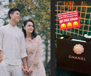Lóa mắt loạt quà hàng hiệu đắt đỏ Duy Mạnh tặng Quỳnh Anh