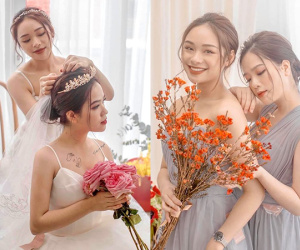 Khoe ảnh cưới với cô gái lạ, bạn gái tin đồn của Quang Hải gây xôn xao 'liệu đang yêu người đồng giới'