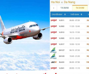 Giá vé máy bay thấp kỉ lục chưa từng có trong cả chục năm trở lại đây, Hà Nội - Đà Nẵng chỉ còn 199.000 đồng
