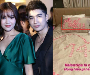 Hậu Valentine, Ninh Dương Lan Ngọc và Chi Dân tiếp tục lộ ảnh giường chiếu trải hoa hồng?