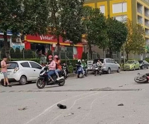 Hà Nội: Truy tìm xe bán tải gây tai nạn khiến 2 cha con bị thương