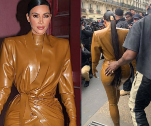 Kim Kardashian mặc đồ bó sát khoe đường cong ở Paris