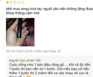 Mua son chưa kịp tặng người yêu đã bị 'đá', thanh niên thẳng tay đánh giá 1 sao cho shop mỹ phẩm nhưng lại nhận được câu trả lời bất ngờ
