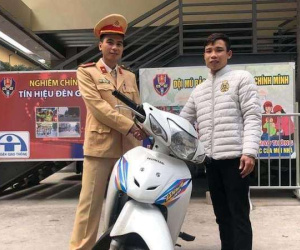 Trốn 141, trộm xe bỏ lại tang vật trên vỉa hè