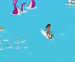 Game khủng long của Google Chrome xưa rồi, lướt ván với Edge Surf khi bị 'cá mập cắn cáp' mới đã