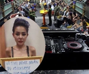 Ngân 98 dương tính với ma tuý, bị bắt cùng cùng hàng chục dân chơi trong quán bar