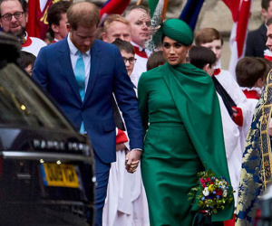 Cay mắt khoảnh khắc Harry nắm chặt tay Meghan Markle rời khỏi hoàng gia Anh hoàn thành nhiệm vụ cuối cùng