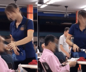 Sốc nặng với hình ảnh nữ tiếp viên 'dâng bia lên tận miệng' cho vị khách nam