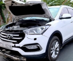Tạm giữ đối tượng lái xe ô tô đâm vào tổ công tác, một đại úy công an nguy kịch