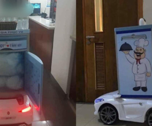 Trầm trồ với phát minh sáng tạo mùa Covid-19, sử dụng robot phục vụ bệnh nhân