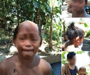 Ông bố trẻ trổ tài cắt tóc cho con trai, ai ngờ vừa 'đi một đường' thì cậu bé đã hoảng sợ òa khóc