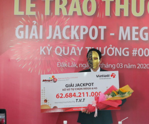 Người trúng Jackpot hơn 62 tỷ ủng hộ 1 tỷ đồng