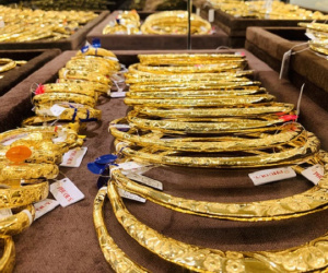 Tuần qua, giá vàng tăng 1,55 triệu đồng/lượng