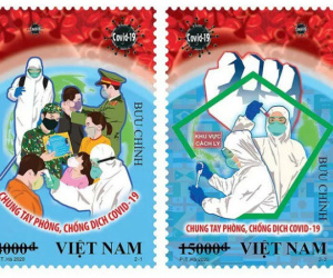 Phát hành bộ tem 'Chung tay phòng, chống dịch COVID-19'