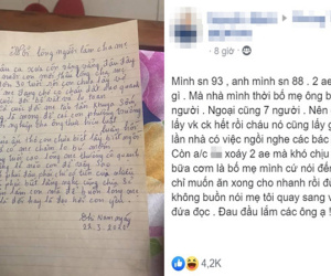 Nhà có 2 cậu con trai mà trên dưới 30 vẫn không ai chịu lấy vợ, mẹ sốt ruột viết tâm thư 'dằn mặt' khiến dân mạng cũng phải nhức nhối thay