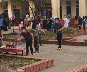 Nam thanh niên lập bàn thờ chịu tang cha trong khu cách ly ở Nghệ An