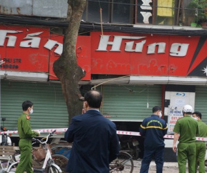 Nổ lớn ở cửa hàng kinh doanh khí khiến một người trọng thương