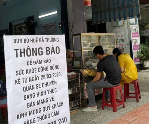 Đà Nẵng dừng hoạt động cửa hàng ăn uống bán qua mạng, bán mang đi từ ngày 2/4