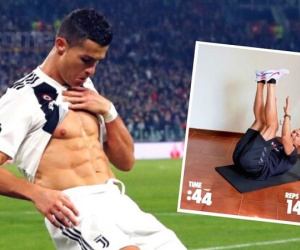 Ronaldo đặt ra thử thách gập bụng quá 142 lần trong 45 giây, nhiều ngôi sao bó tay xin hàng