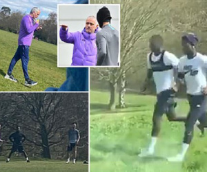 Mourinho nguy cơ bị cảnh sát Anh 'sờ gáy' vì dắt học trò đi tập giữa dịch Covid-19