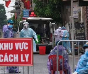 128/153 mẫu xét nghiệm ở thôn Hạ Lôi âm tính lần 1 với virus SARS-CoV-2