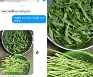 Chỉ cho bạn cách nhặt rau muống nhanh gọn, thanh niên hết hồn khi nghiệm thu thành quả quá sai