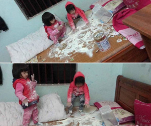 Nhận lời chăm con thay vợ, tưởng là đơn giản ai ngờ ông bố trẻ vừa hút xong điếu thuốc quay vào đã thấy cảnh 'sầu trắng tóc'