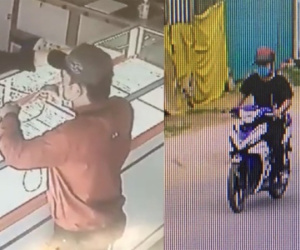 Chủ tiệm vàng treo thưởng để truy tìm kẻ cướp giật