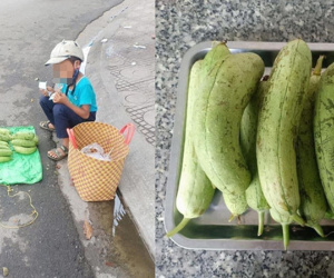 Mạnh tay mua cả hàng mướp của cậu bé lớp 7, người phụ nữ khiến ai cũng thấy ấm lòng
