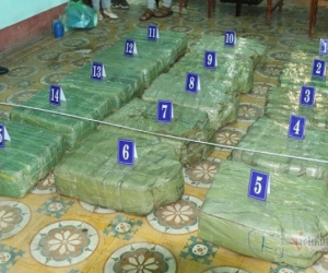 Triệt phá đường dây vận chuyển hơn 300 kg ma tuý đá