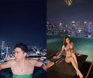 Cố tình che giấu nhưng Ninh Dương Lan Ngọc và Chi Dân vẫn để lộ việc đi du lịch Singapore cùng nhau