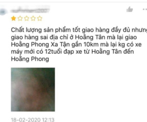 Chất lượng sản phẩm tốt, giao đầy đủ nhưng shop vẫn bị đánh giá 1 sao vì lý do không thể chối cãi này