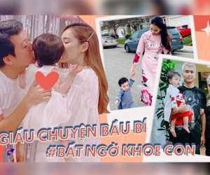 Sao Vbiz giấu chuyện bầu bí rồi bất ngờ khoe con: Nhã Phương - Trường Giang chọn dịp đặc biệt, bất ngờ nhất là Big Daddy