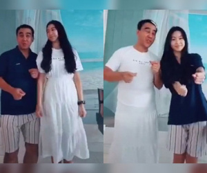 Lọ Lem - cô công chúa lớn nhà Quyền Linh gây ấn tượng với chiều cao khủng trong clip hoán đổi trang phục với bố